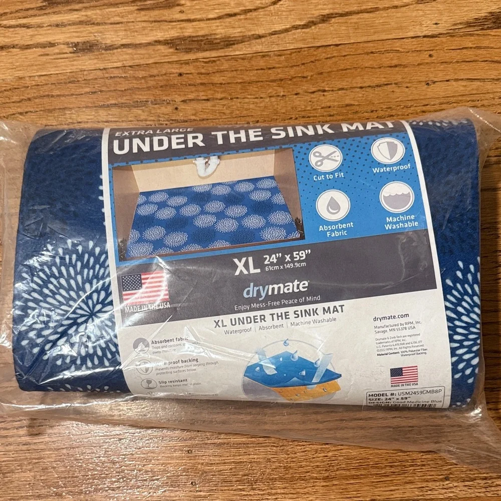 NWT Drymate XL Under the Sink Mat Waterproof Cabinet Protection Absorbent Liner